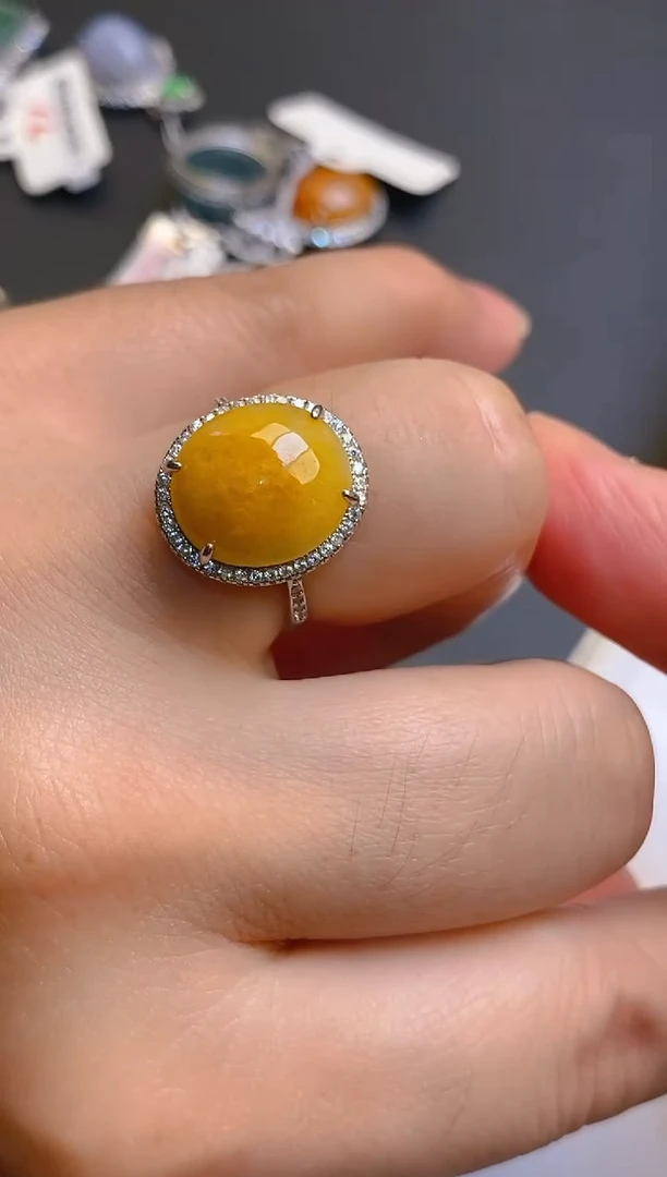 【闪购商品】翡翠耳饰银S925镶嵌天然A货翡翠1