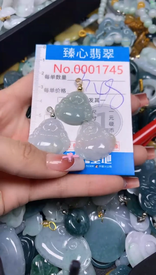 【闪购商品】翡翠颈饰未镶嵌含绳0001745