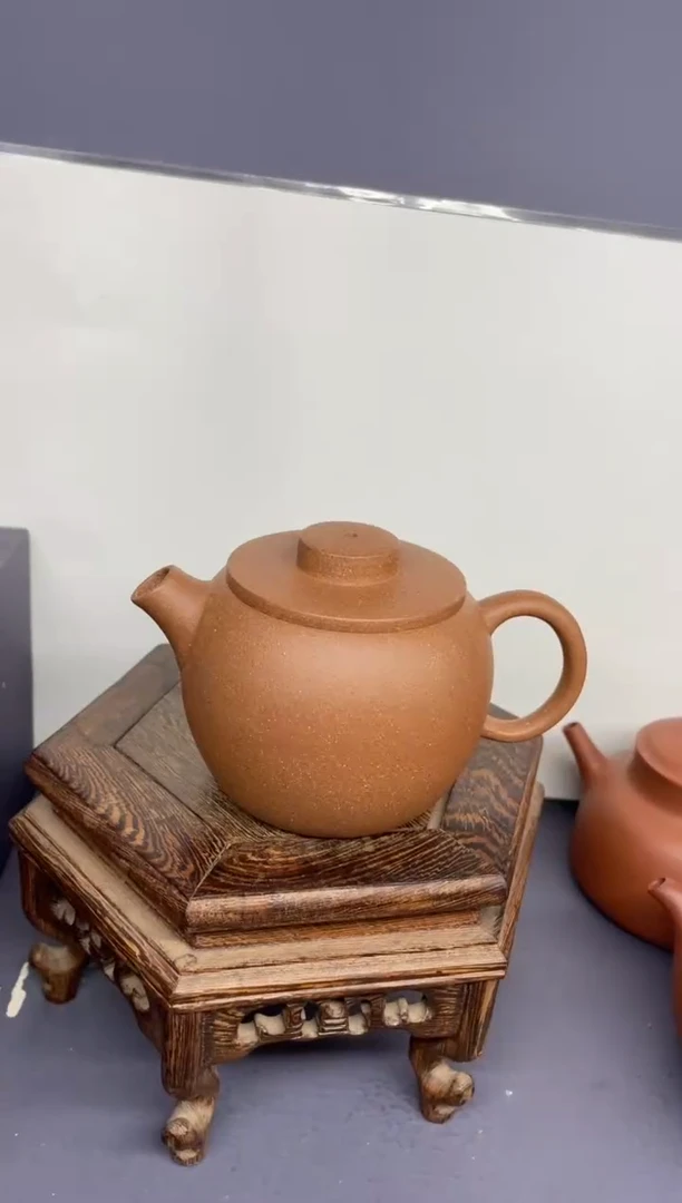 茶壶紫砂老段泥 巨轮