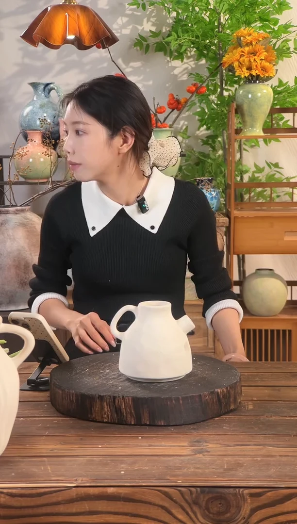 素烧-茶壶口花瓶