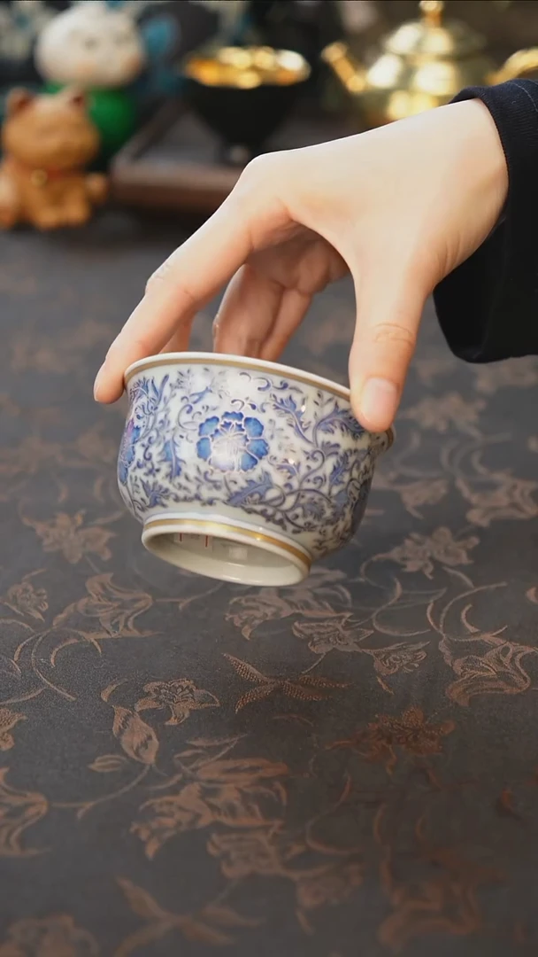 杯景德镇陶瓷杯碗柴烧多人