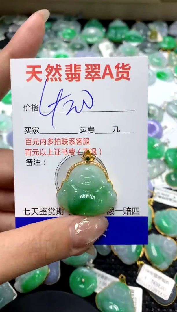 【闪购商品】翡翠颈饰18K金镶嵌111111111