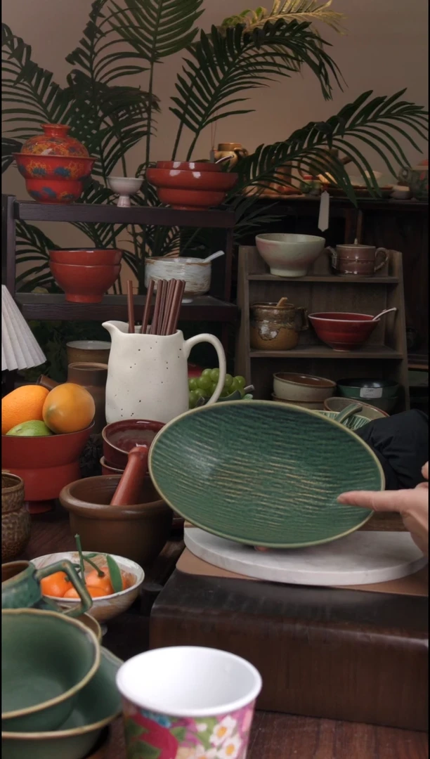 碗景德镇手工高温餐具海棠