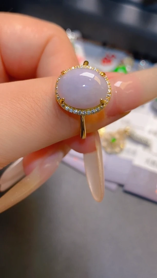 翡翠银S925镶嵌耳饰天然