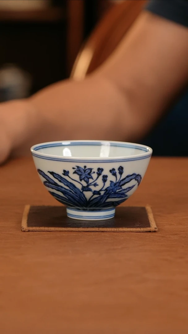 ，舜瓷天工一品花草主人杯