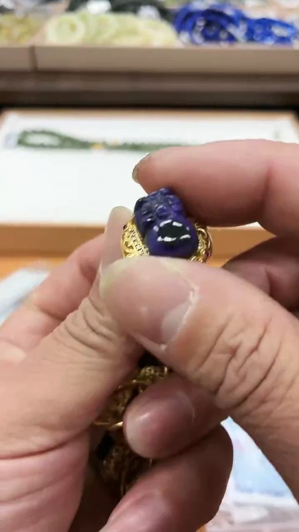 银S925镶嵌苏纪石（舒俱来）戒指3005