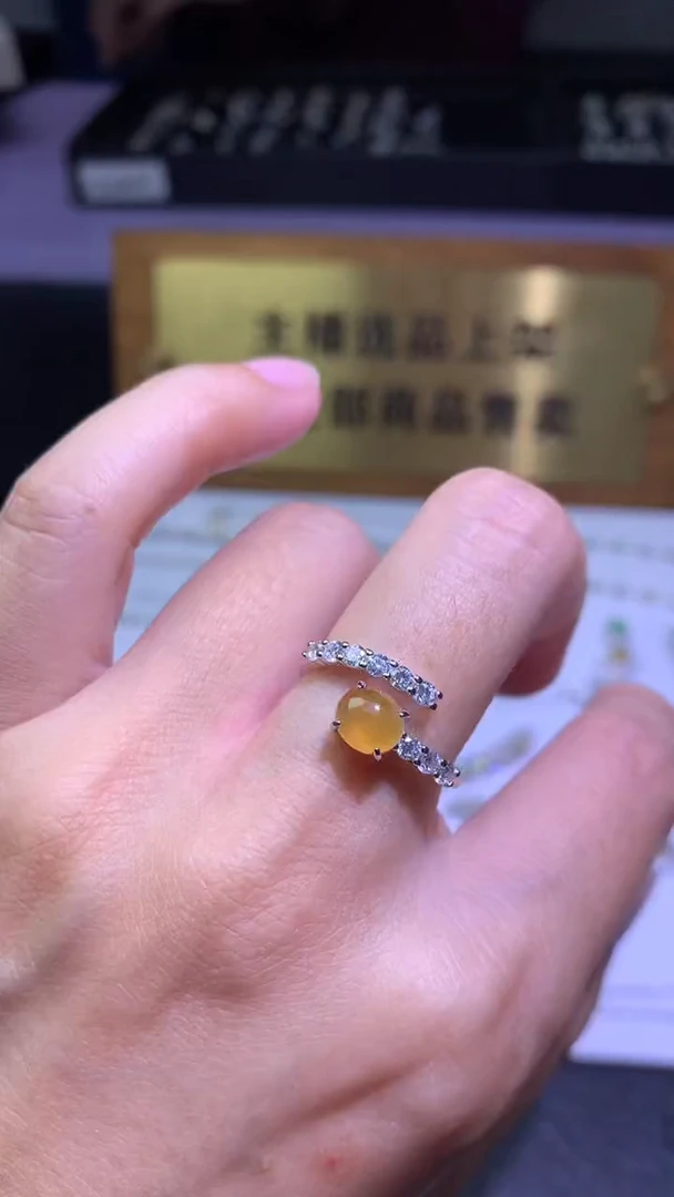 颈饰银S925镶嵌翡翠净货