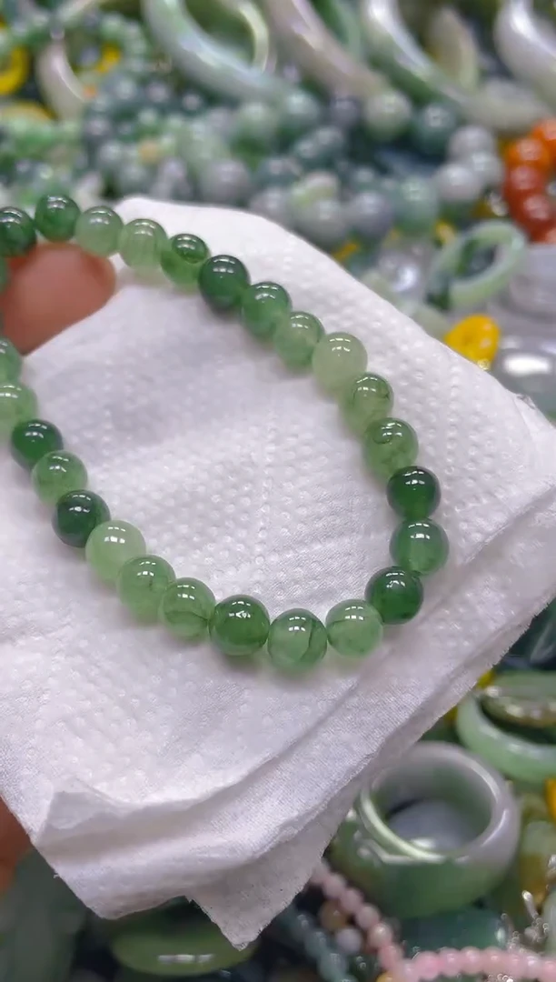 翡翠未镶嵌颈饰5MM/D/翡翠A货一图一物