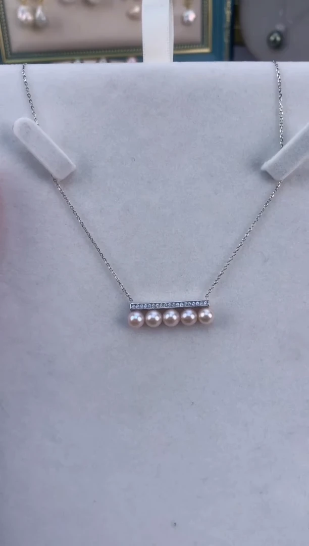 【闪购商品】淡水珍珠颈饰银S925镶嵌一物一拍