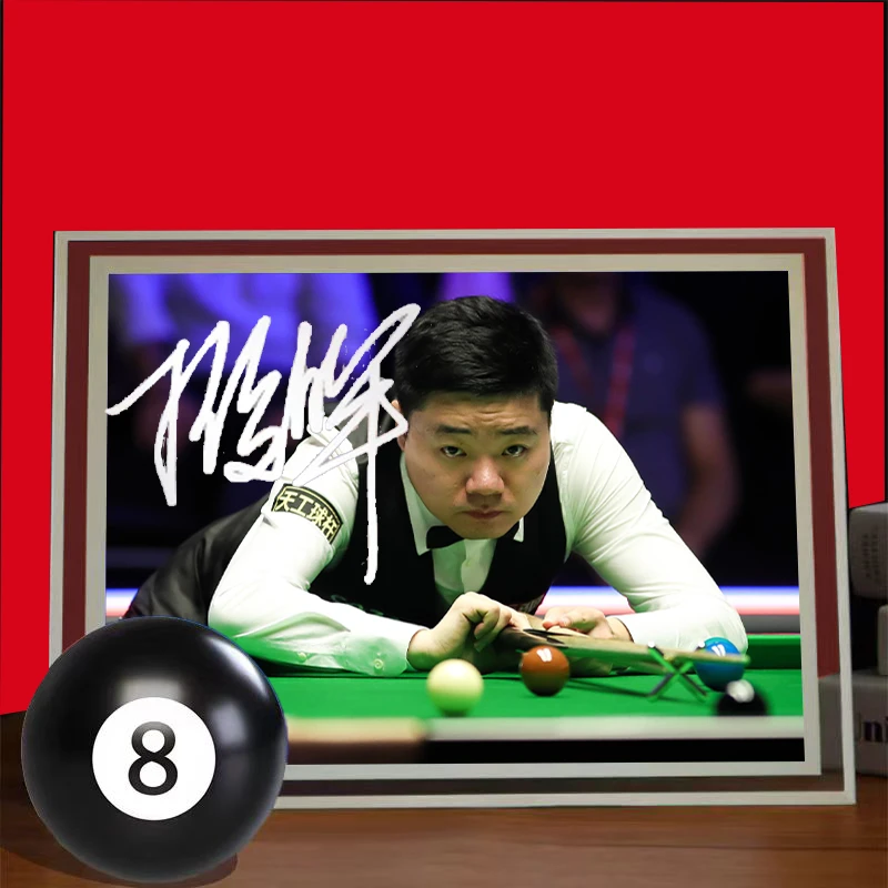 丁俊晖亲笔签名照片相框桌面摆件挂件台球周边礼物送男友