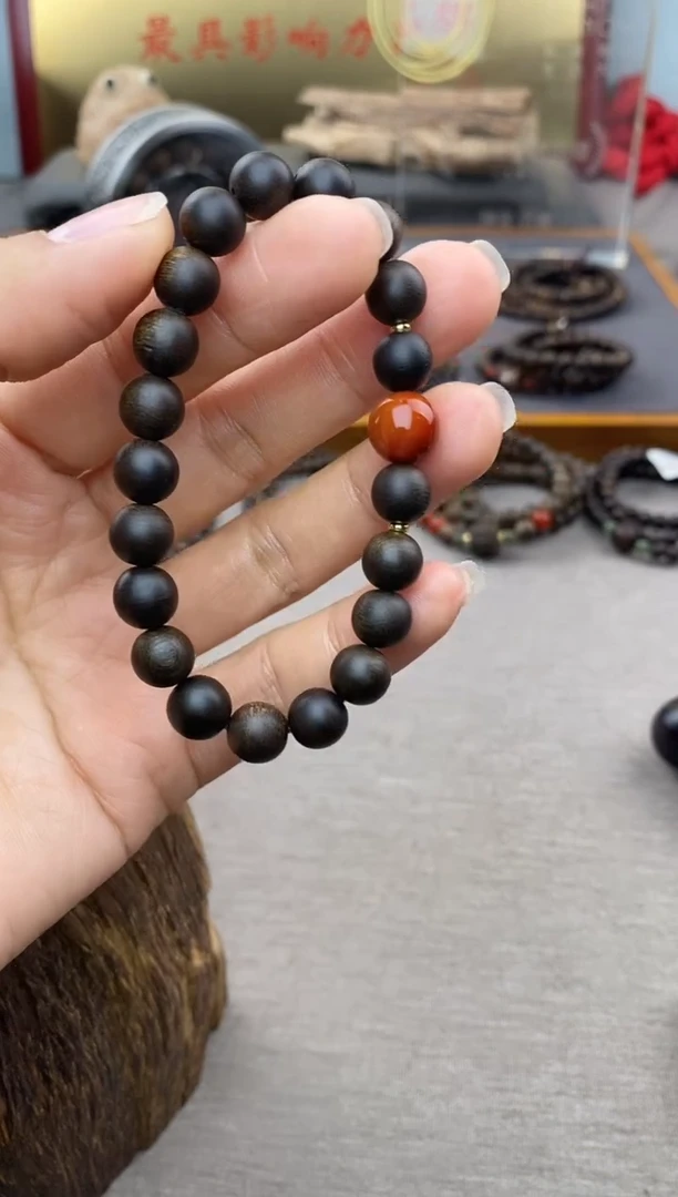 【闪购商品】沉香手串单圈越南芽庄白棋楠0.8 沉水