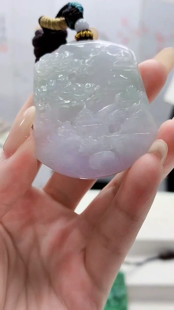 未镶嵌定制翡翠4957lr-毛货挂件297