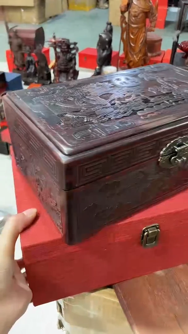 木幸福美满首饰盒