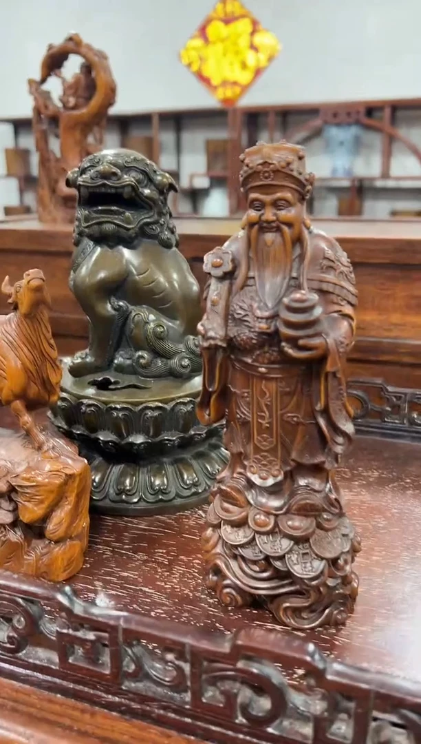黄杨财神摆件111