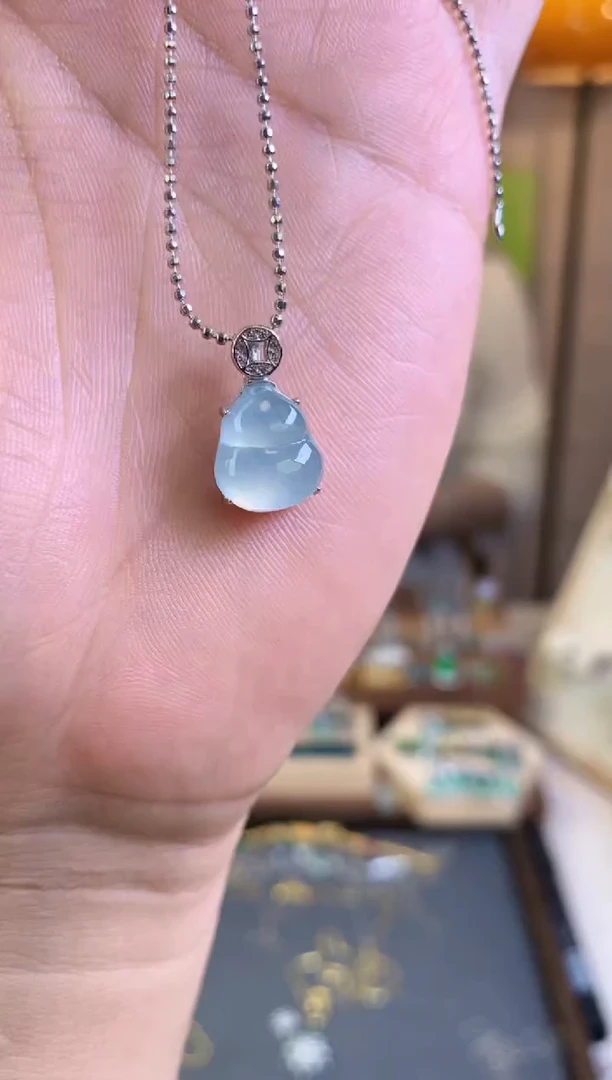 翡翠银S925镶嵌吊坠(不含链)吊坠