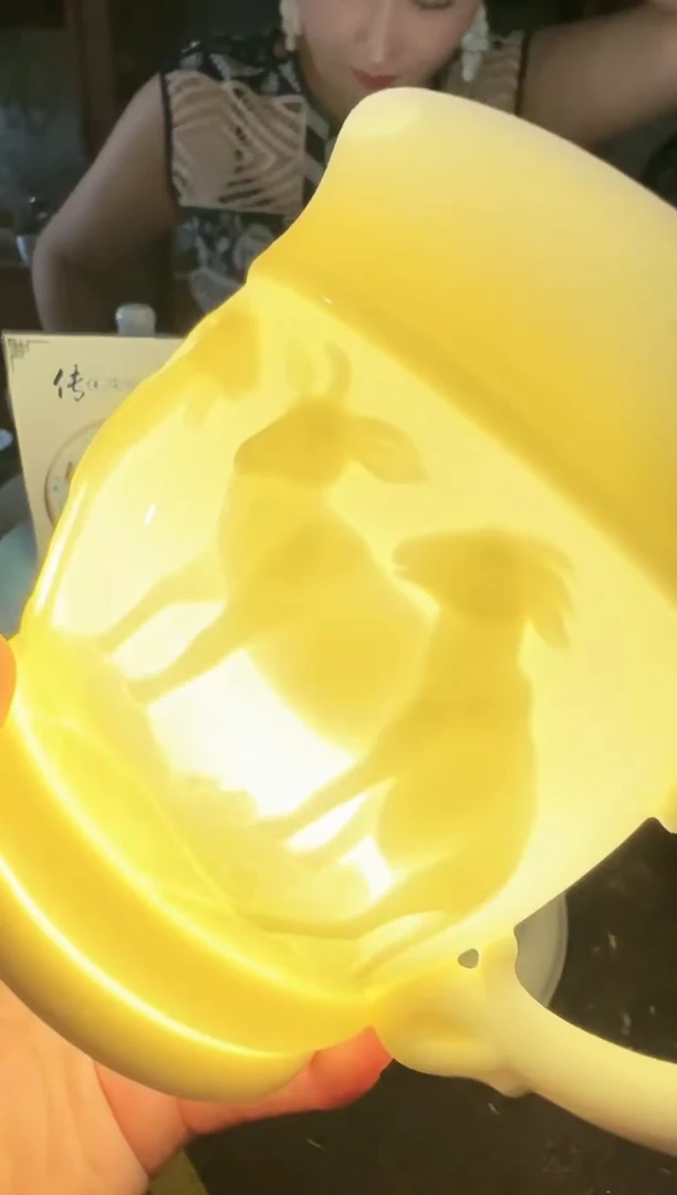 其他A703景德镇制陶瓷羊办公杯一件