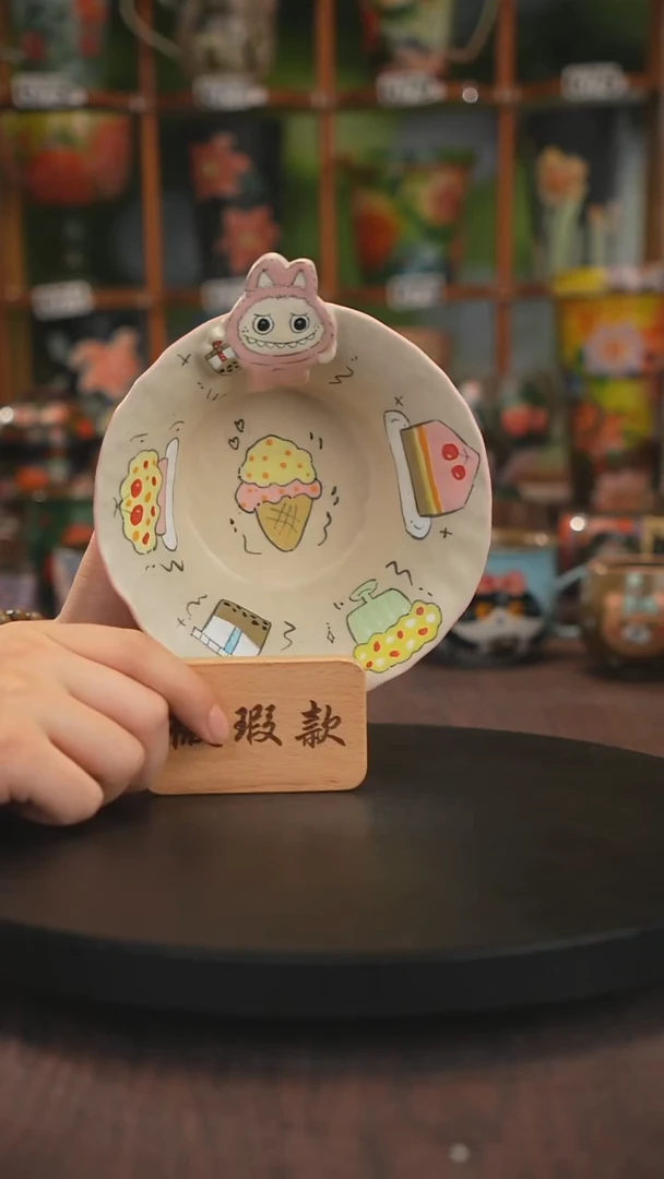 微瑕手绘釉下彩