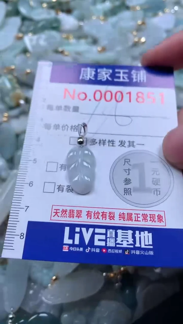 【闪购商品】翡翠吊坠(不含链)未镶嵌1851