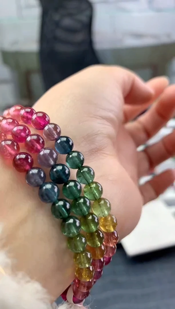 未镶嵌手串碧玺多样性发一条