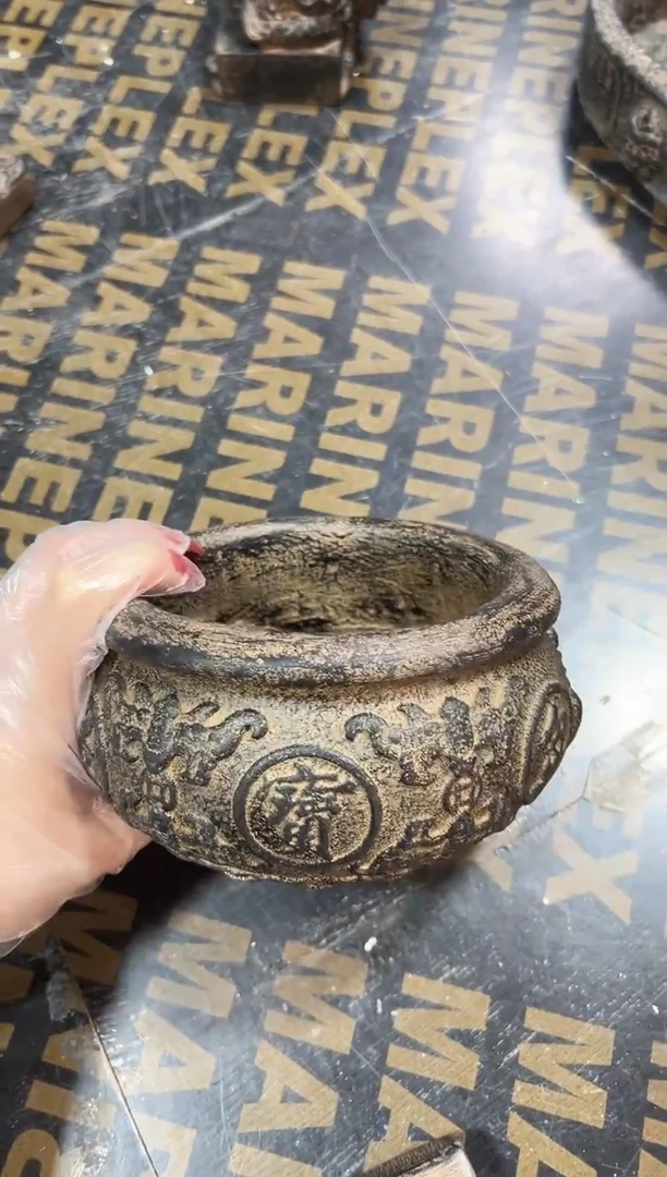 陶土【火山泥】聚宝盆