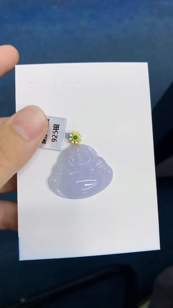 翡翠银S925镶嵌颈饰            8