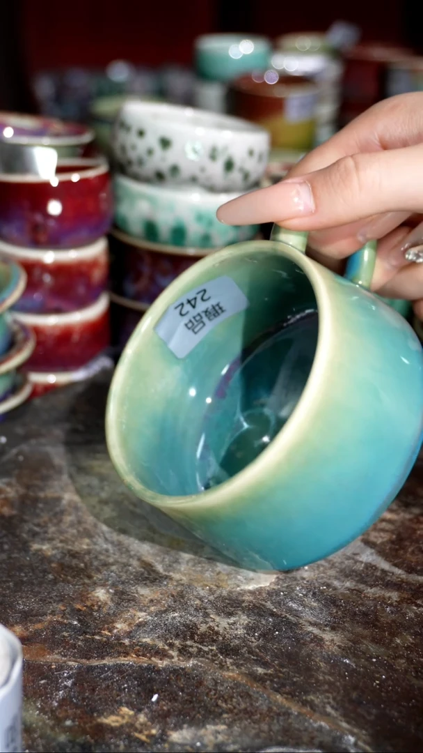 摆件精品窑变钧瓷茶器