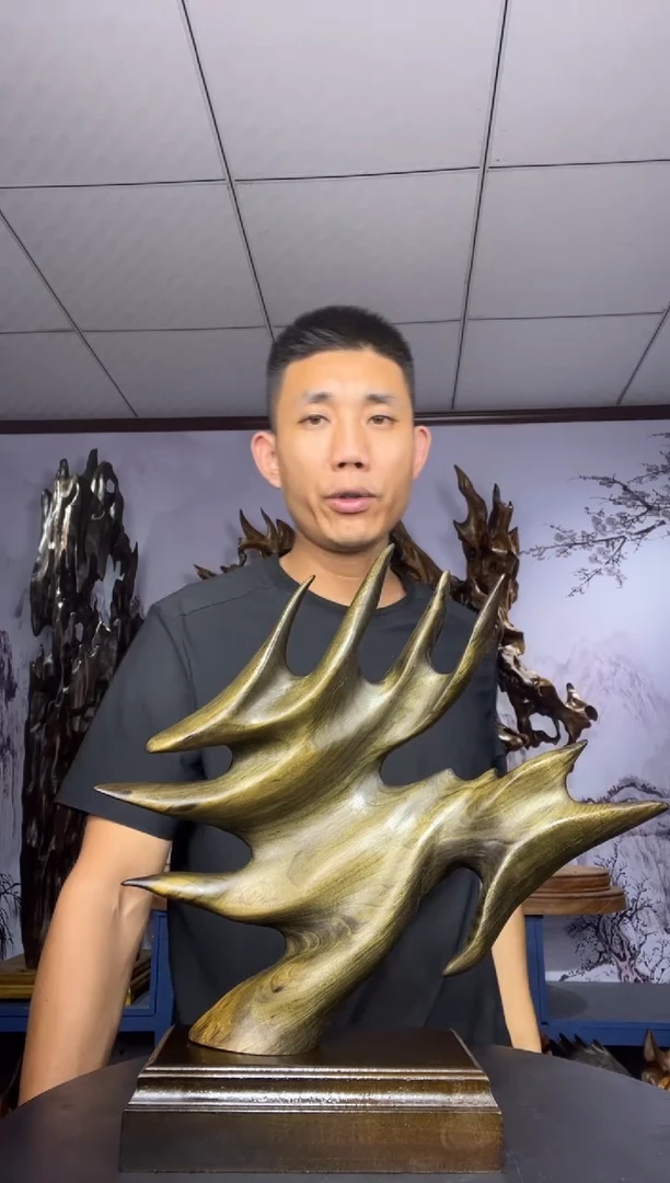 金丝楠木雕款宁**远金丝楠木工艺品摆件
