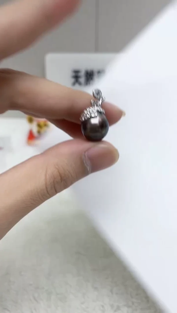 银S925镶嵌颈饰海水珍珠