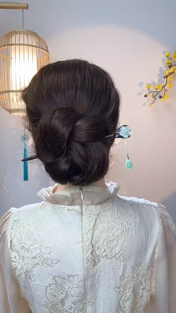 非金属木质美丽发簪