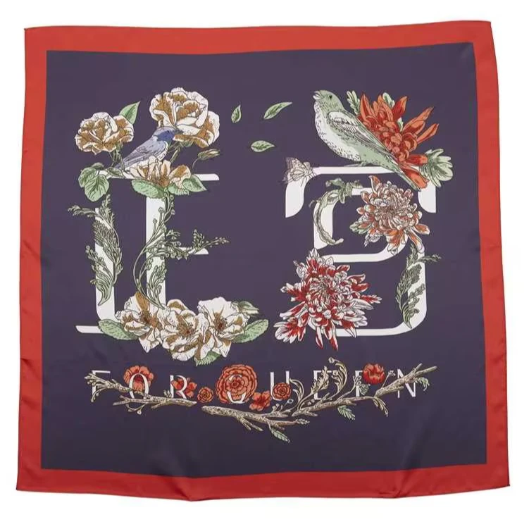 赢智尚时尚复古高档清爽高级感丝巾Z7BDTSD001V1