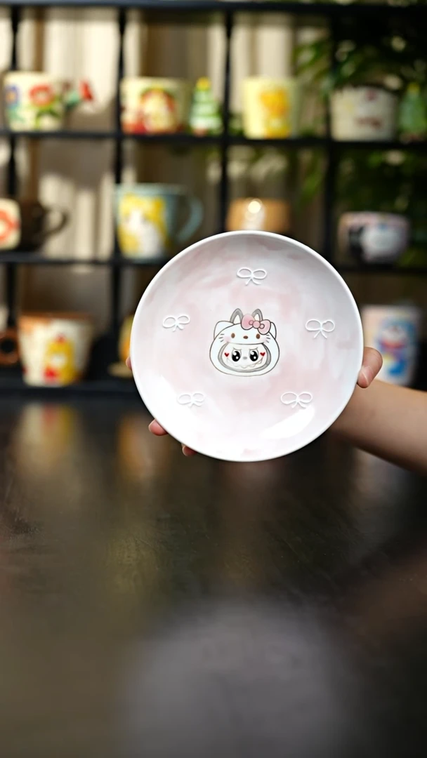 杯子拉布布早餐盘