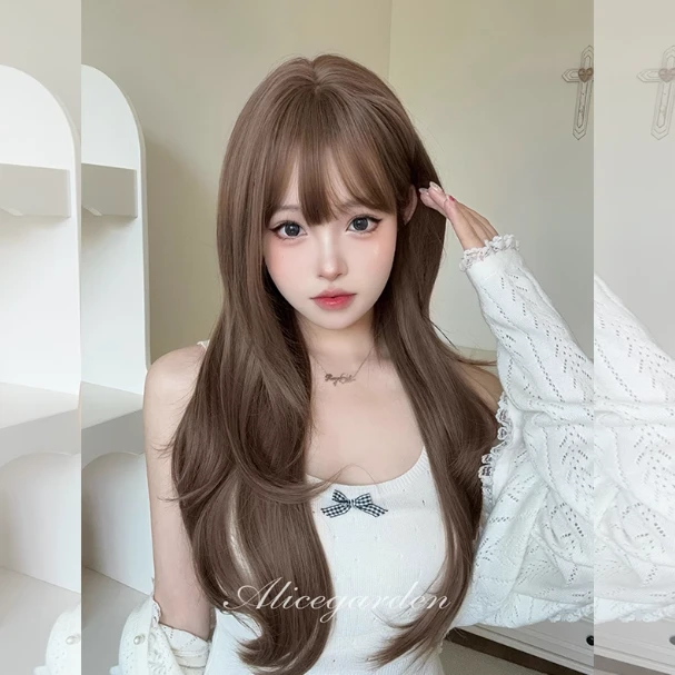 AG假发女长发网红Lolita『拾忆』韩系甜美氛围感气质微卷发jk头套