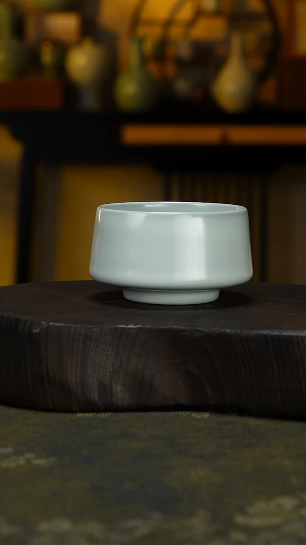 杯子瓷低***™望月杯-微瑕-无底款