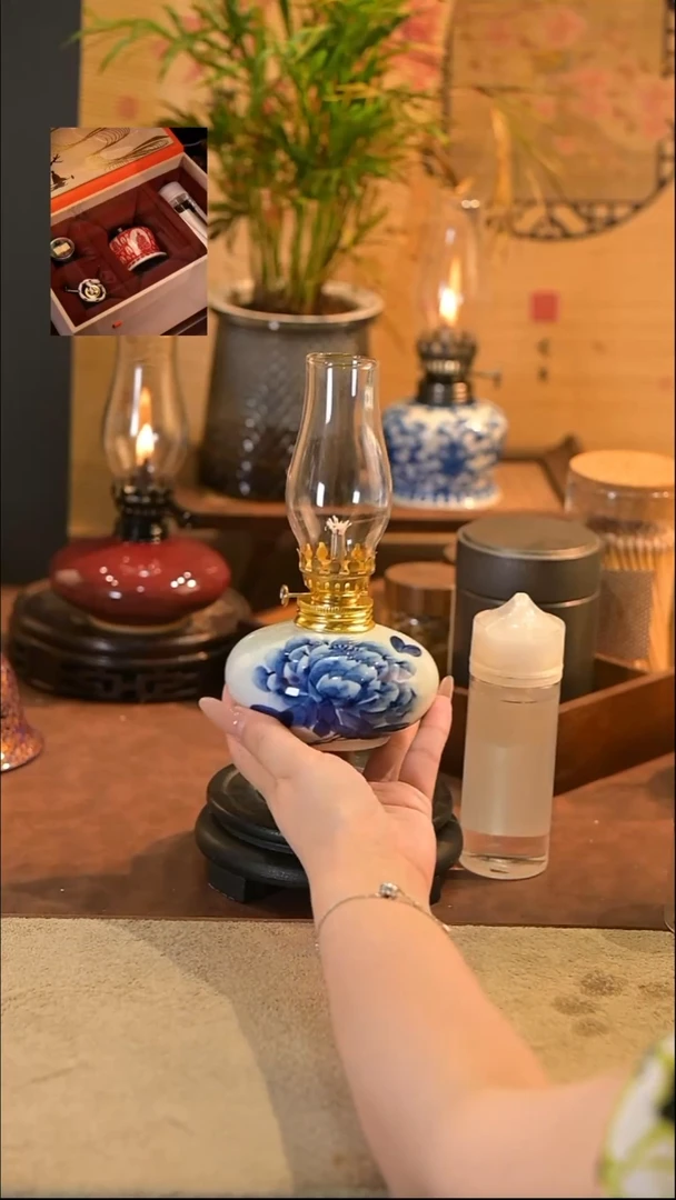 景德镇陶瓷灯摆件