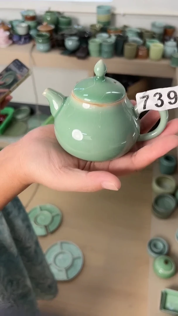 龙泉云间青瓷小米茶器