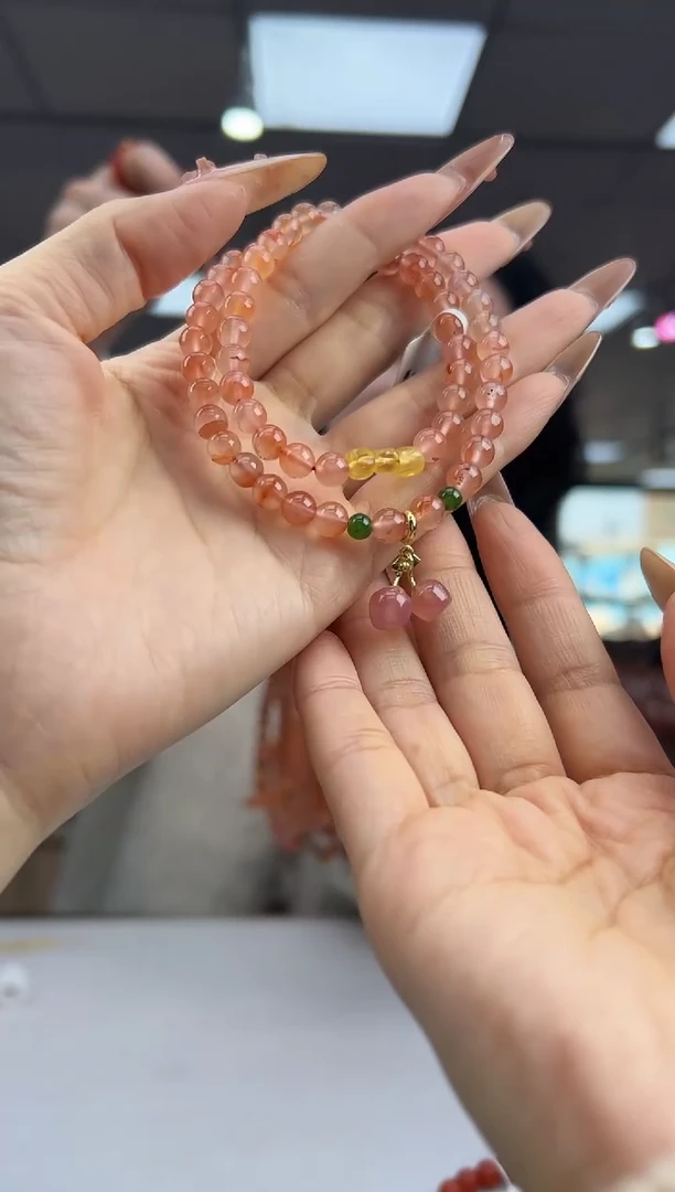 未镶嵌珠串南红玛瑙12.18-6mm（多样式）HS980987088