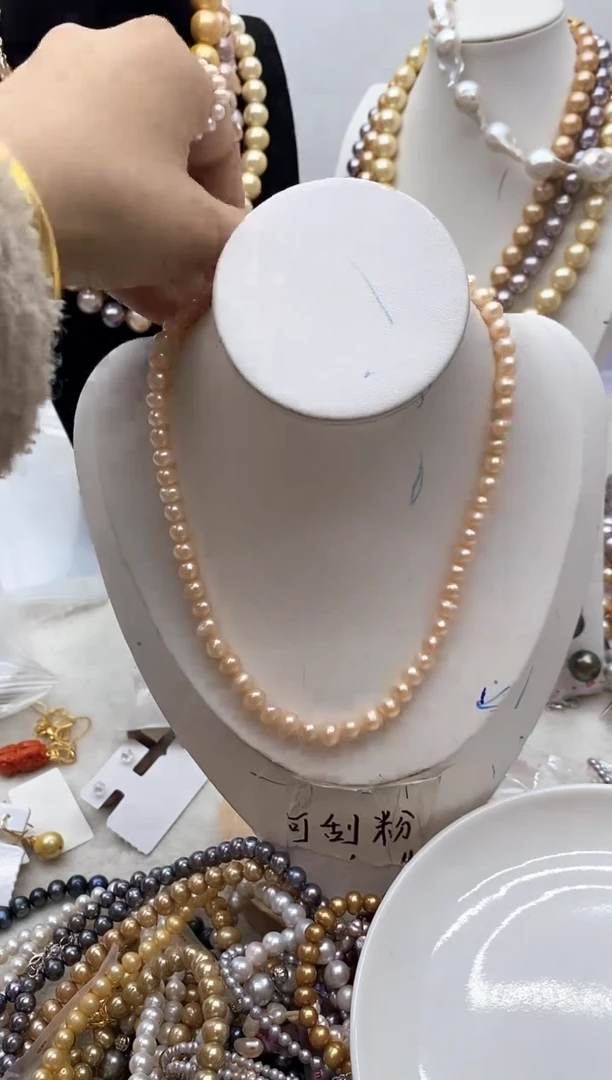 【闪购商品】淡水珍珠颈饰钛钢176