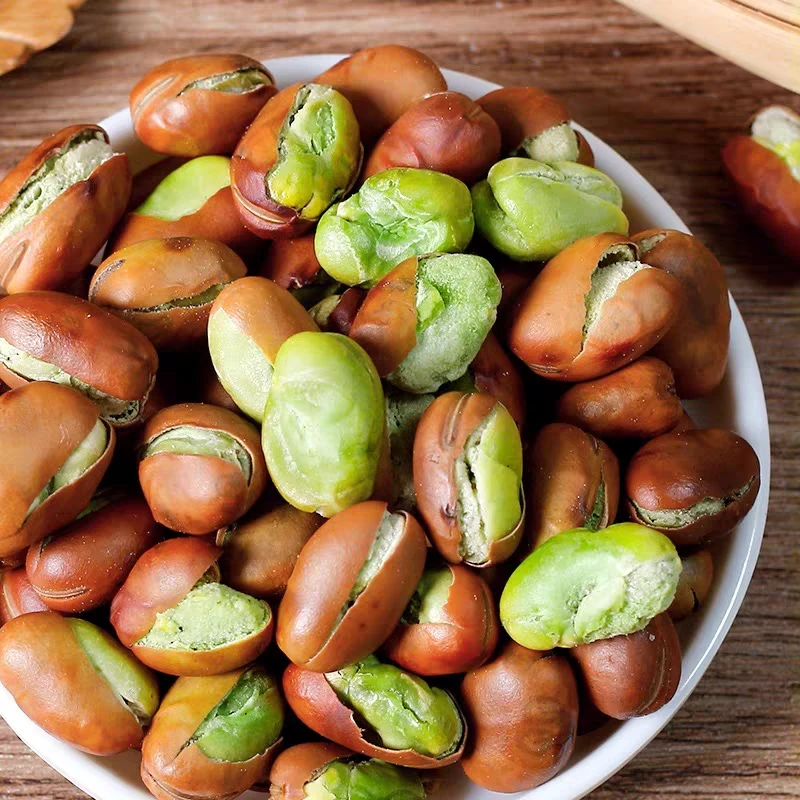 蚕豆零食原味蚕豆香酥炒货正品云南保山绿心蚕豆干货胡豆零食新货