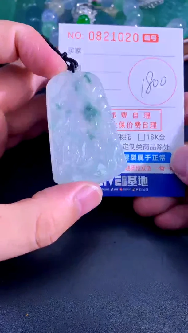 颈饰未镶嵌翡翠天然A货翡翠