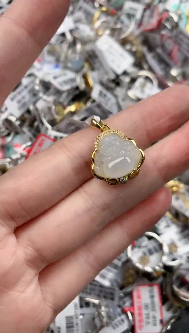 银S925镶嵌戒指翡翠11       9