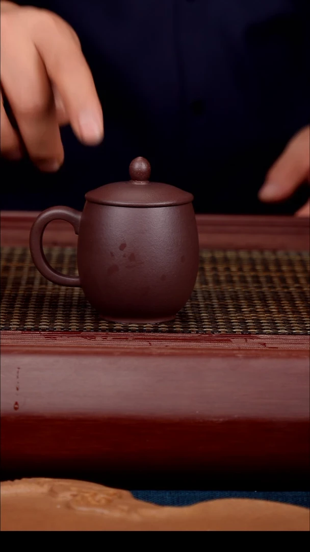 茶盏陈富才原矿紫砂壶