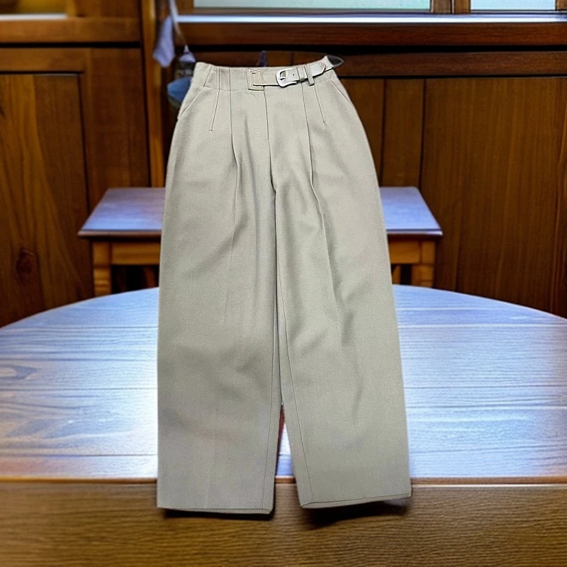 【晨浠定制】新款时尚气质显瘦简约休闲裤7310