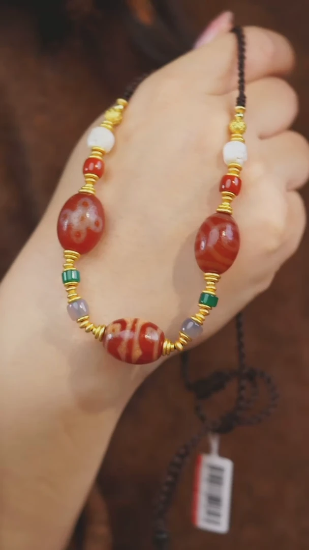 【闪购商品】玛瑙/玉髓项链未镶嵌多样性发一
