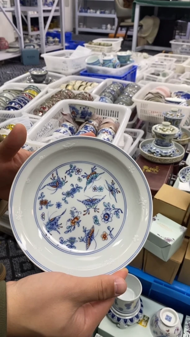 陶瓷景德陶瓷茶具直径17.5