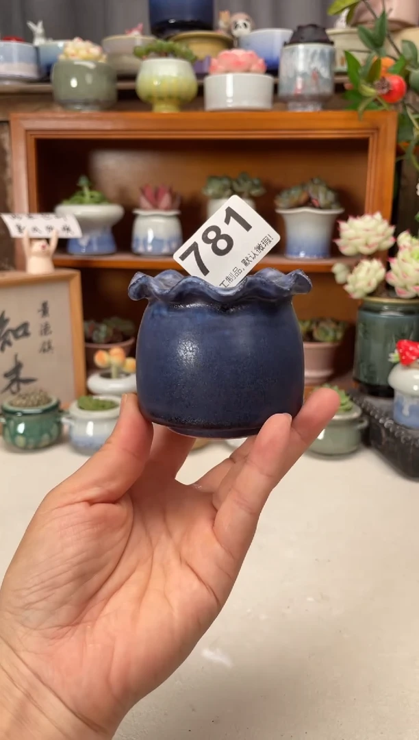 瓷片781知木小芳花盆