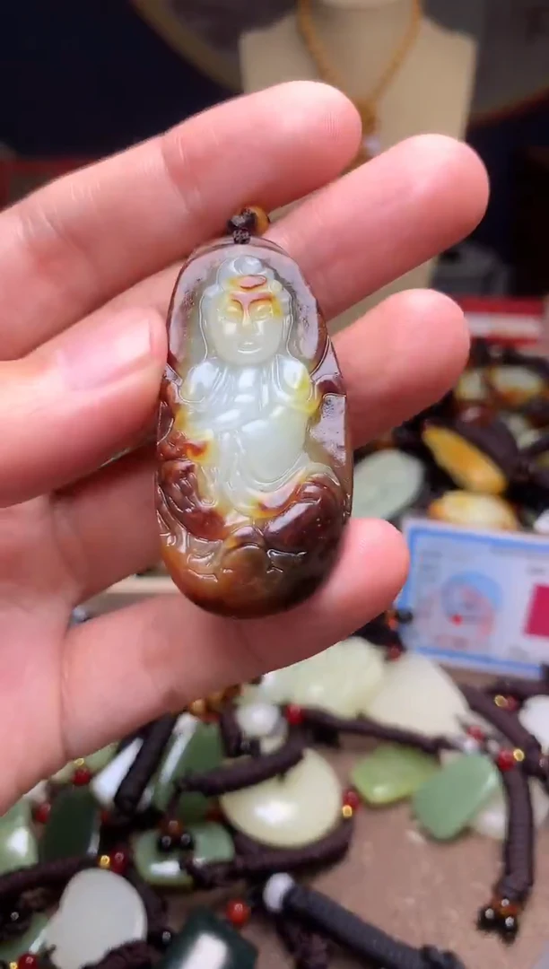 颈饰未镶嵌和田玉新疆料青海料清水和田玉吊坠