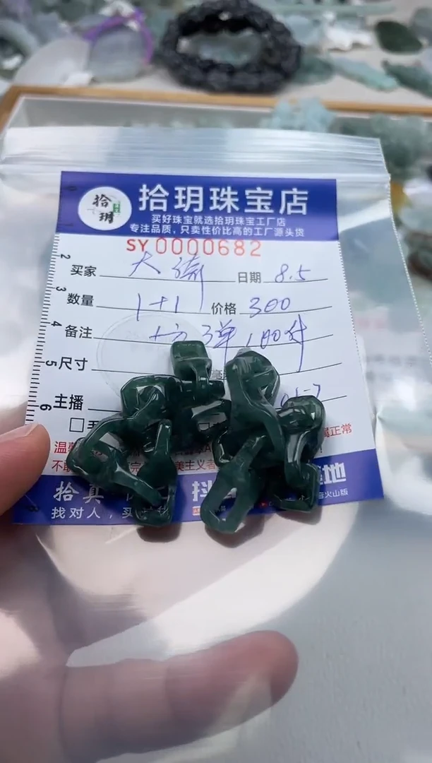 翡翠未镶嵌颈饰H****绮翡翠挂件链子682