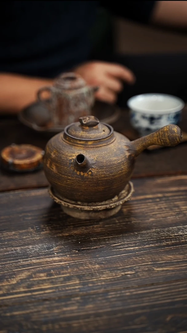 全手工制作 重工 南蛮  侧把煮水壶 380cc