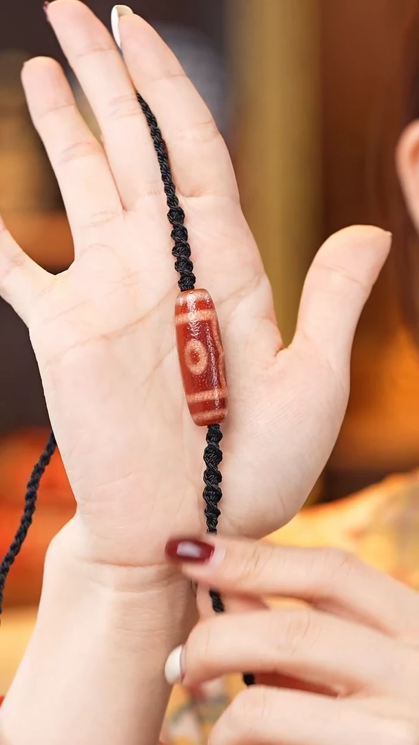 玛瑙/玉髓（覆膜）颈饰未镶嵌大p三眼锁骨链