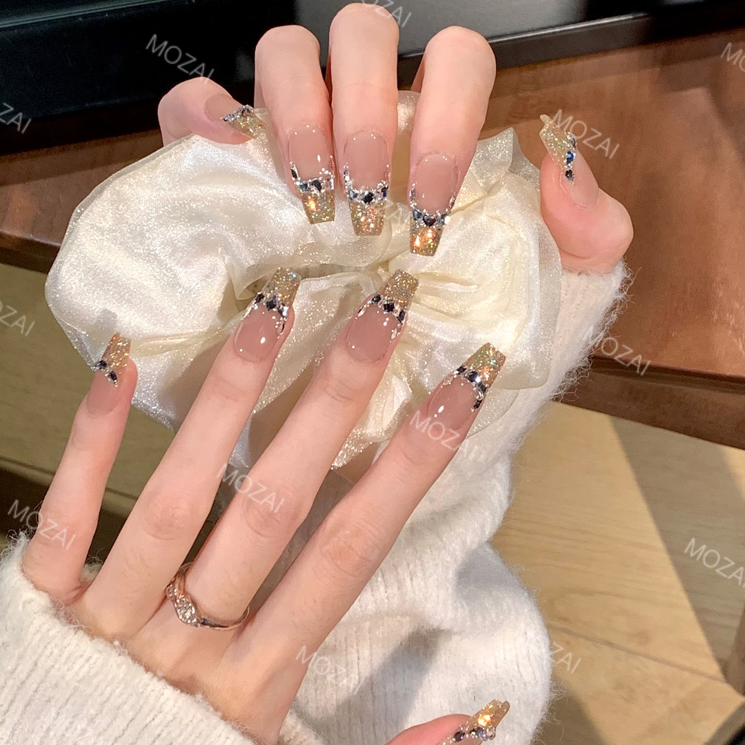 茉哉KK【时间煮雨】纯手工定制美甲可拆卸穿戴甲A2276/A2277